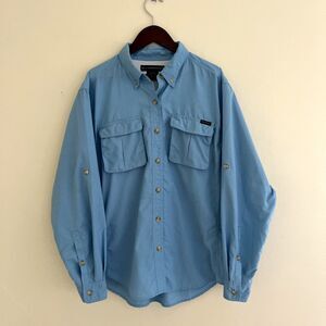 Exofficio Long Sleeve Vented Lightweight Fishing Hiking Pocketed Camp Shirt- S